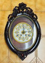 Wandklok Napoleon III Hout, Messing - 1850-1900, Antiek en Kunst, Antiek | Klokken