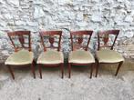 Serie de 8 - Stoel - gesneden Liegese - Elm