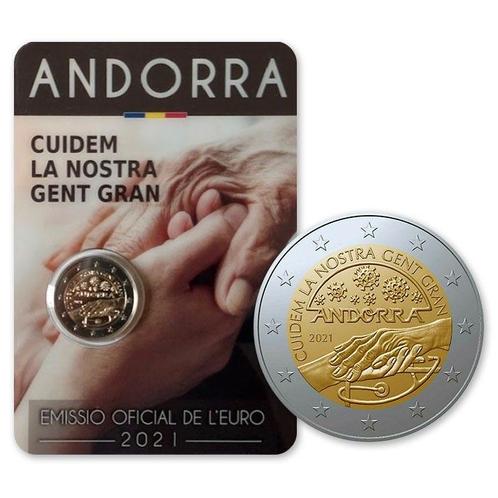 Andorra 2 Euro Ouderenzorg 2021, Postzegels en Munten, Munten | Europa | Euromunten, Verzenden