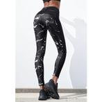 active by Lascana Legging Black Marble Sportbroek met mesh, Verzenden, Nieuw