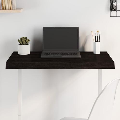 vidaXL Tafelblad 80x50x(2-6)cm behandeld massief eikenhout, Huis en Inrichting, Tafels | Eettafels, Nieuw, Verzenden