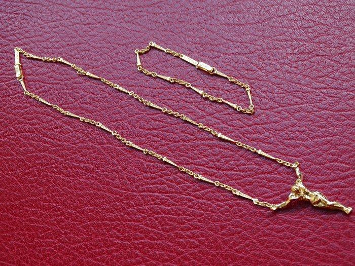 Zonder Minimumprijs - Ketting met hanger Zilver - Christ, Sieraden, Tassen en Uiterlijk, Antieke sieraden