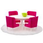 Lundby Smaland Poppenhuis Eetkamerset (Roze) (Poppenhuizen), Ophalen of Verzenden, Nieuw
