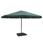 vidaXL Parasol met draagbare voet aluminium (groen), Verzenden, Nieuw