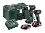 Veiling - Metabo - BSLTBL+SSD - accu combo-pack schroefboorm, Doe-het-zelf en Verbouw, Gereedschap | Boormachines, Nieuw