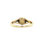 Gouden ring met roosdiamant 14 krt, Nieuw, Ophalen of Verzenden