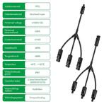 MC4 Solar Connector - Y-Splitter - Solar MC4 Connector -, Doe-het-zelf en Verbouw, Elektra en Kabels, Verzenden, Nieuw