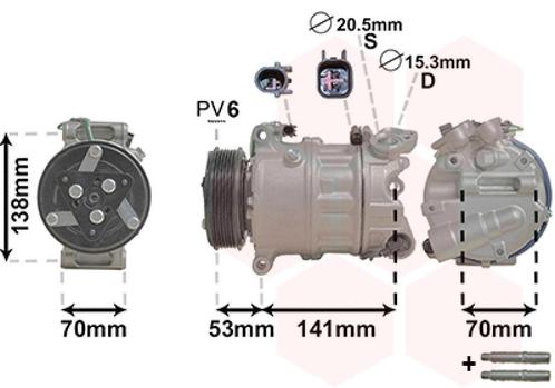 AIRCO COMPRESSOR VOOR JAGUAR XF 2008-2015, Auto-onderdelen, Airco en Verwarming, Nieuw, Ophalen of Verzenden