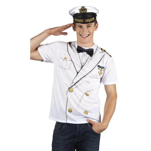Verkleed t-shirt kapiteinspak heren - Shirts, Kleding | Heren, Carnavalskleding en Feestkleding, Ophalen of Verzenden