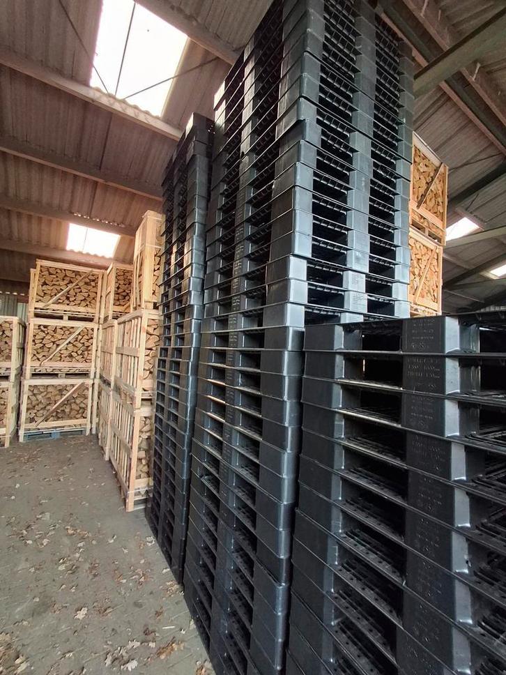 Kunstof pallets 120x100x12 80 stuks, Doe-het-zelf en Verbouw, Kratten en Dozen, 100 cm of meer, Zo goed als nieuw, Overige typen