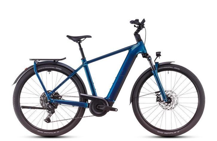 CUBE KATHMANDU HYBRID EX 54cm 2025 Electricblue/chrome, Fietsen en Brommers, Elektrische fietsen, 51 tot 55 cm, 50 km per accu of meer