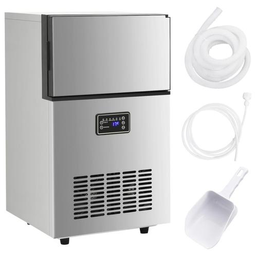vidaXL IJsblokjesmachine 45 kg / 24 u zilverkleurig, Witgoed en Apparatuur, Overige Witgoed en Apparatuur, Nieuw, Verzenden