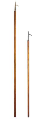 ARC Teak bootshaak / pikhaak met verchroomde kop - 1,5 meter, Watersport en Boten, Ophalen of Verzenden, Nieuw