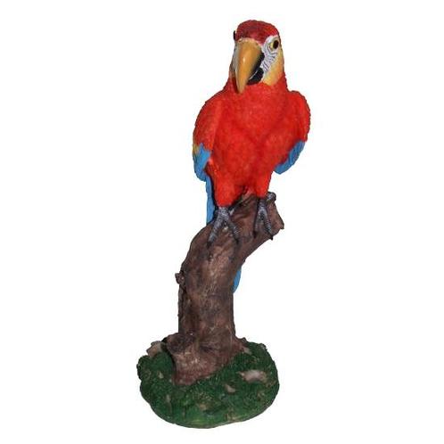 Decoratie rode papegaai 32 cm - Decoratie vogels, Huis en Inrichting, Woonaccessoires | Overige, Ophalen of Verzenden