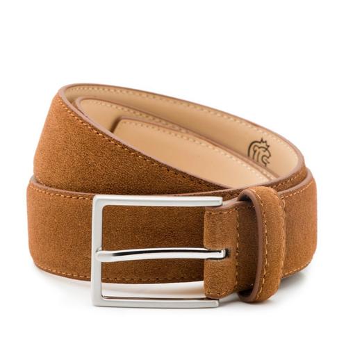 Suède heren riem Bobby - duo pack - Cognac & - Maat: 95 cm, Kleding | Heren, Riemen en Ceinturen, 95 tot 105 cm, Echt leder, Overige kleuren