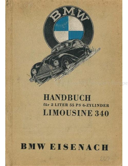1951 BMW 340 LIMOUSINE INSTRUCTIEBOEKJE DUITS, Auto diversen, Handleidingen en Instructieboekjes