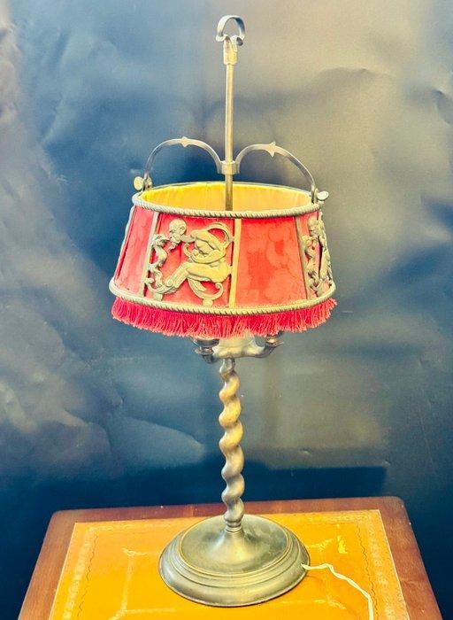 Tafellamp - Neogothisch - Brons, Textiel, Antiek en Kunst, Curiosa en Brocante