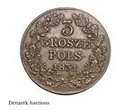 Koninkrijk Polen. 3 Grosze 1831 November Uprising, Postzegels en Munten, Munten | Europa | Niet-Euromunten