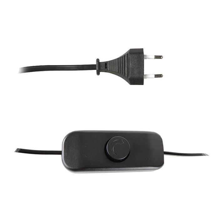 Lybardo - Snoerdimmer LED - Zwart - 3-75W - Met Draaiknop, Doe-het-zelf en Verbouw, Elektra en Kabels, Overige typen, Nieuw, Verzenden