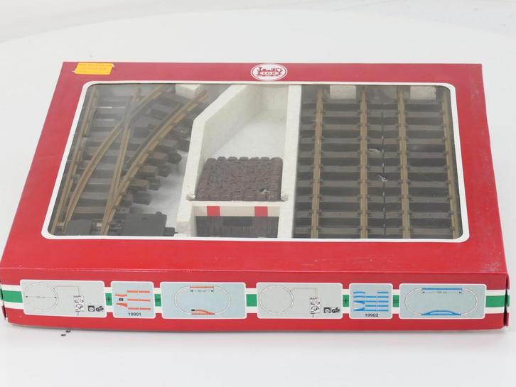 LGB 19901 Prellbock-Gleis-Set (Messing, Wissel), Hobby en Vrije tijd, Modeltreinen | Overige schalen, Rails, Gebruikt, LGB, Analoog