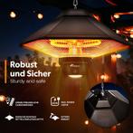 TRESKO Plafondgemonteerde Infraroodkachel, 1200W Brons, met, Verzenden, Zo goed als nieuw