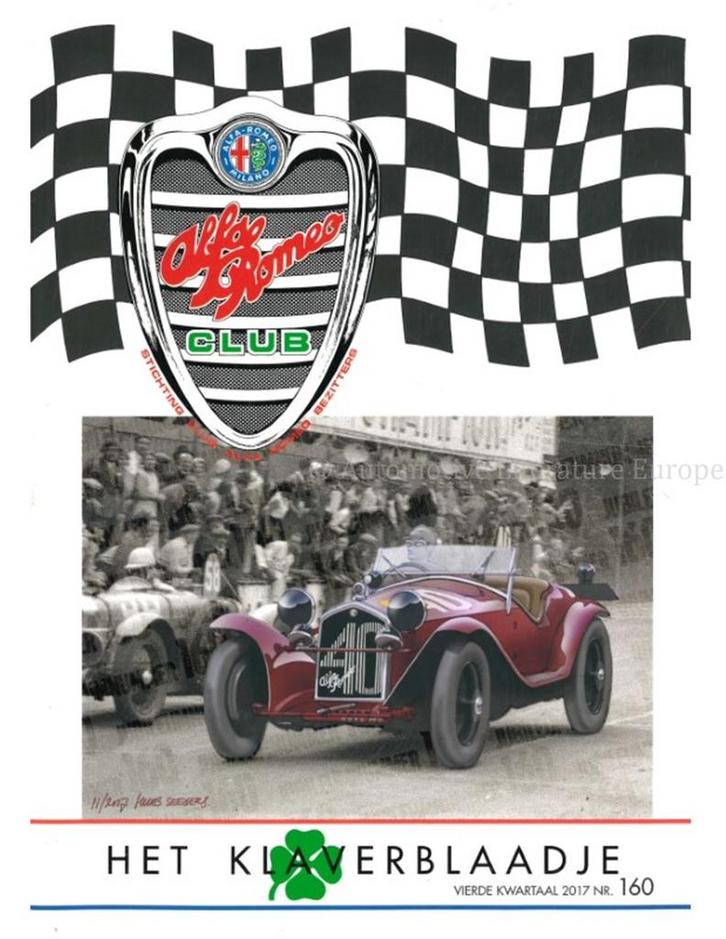2017 ALFA ROMEO CLUB HET KLAVERBLAADJE 160 NEDERLANDS, Boeken, Auto's | Folders en Tijdschriften, Alfa Romeo