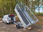 NIEUW uit voorraad: Kipper 1350kg - 260x156cm met loofrekken, Auto diversen, Aanhangers en Bagagewagens, Ophalen, Nieuw