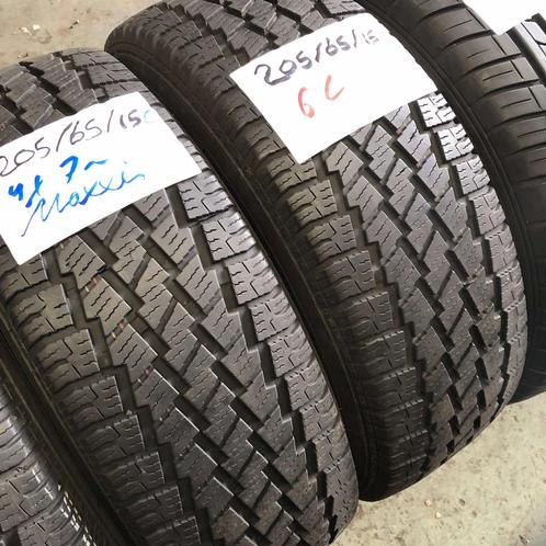 2 x Maxxis 205-65-15 C Winterbanden 7mm, Auto-onderdelen, Banden en Velgen, 15 inch, Winterbanden, 205 mm, Bestelwagen, Gebruikt