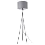 Vloerlamp staande lamp Grenoble statief 154 cm E27 grijs, Huis en Inrichting, Lampen | Vloerlampen, Verzenden, Nieuw