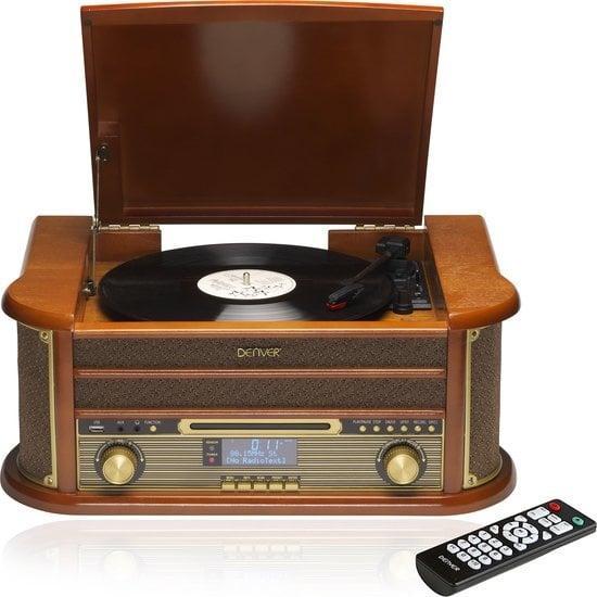 2dekans | Denver Retro Platenspeler - Ingebouwde Speakers en, Audio, Tv en Foto, Luidsprekers, Zo goed als nieuw, Ophalen of Verzenden
