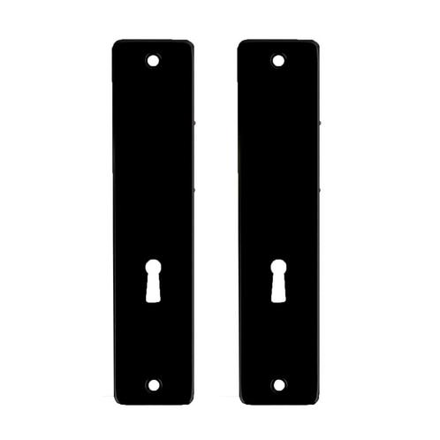 Kortschild kastslot 180x41 zonder krukgat - alu/zwart, Doe-het-zelf en Verbouw, Hang- en Sluitwerk, Nieuw, Verzenden
