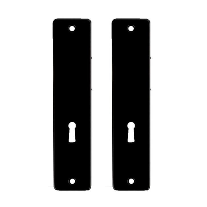 Kortschild kastslot 180x41 zonder krukgat - alu/zwart, Doe-het-zelf en Verbouw, Hang- en Sluitwerk, Nieuw, Verzenden