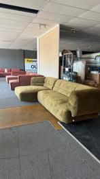 Hoekbank Opal 2 delig luxe stof velvet mos groen mega sofa, Ophalen, 125 tot 150 cm, Hoekbank, Stof