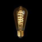 Filament LED Lamp Edison Curl Gold Ø64mm E27 3.8W, Nieuw