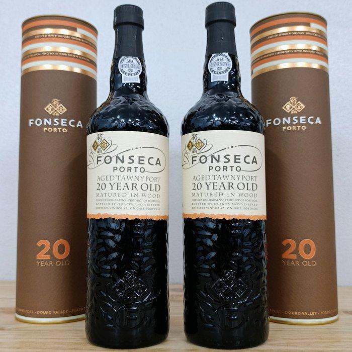 Fonseca - 20 years old Tawny - Porto - 2 Flessen (0.75, Verzamelen, Wijnen