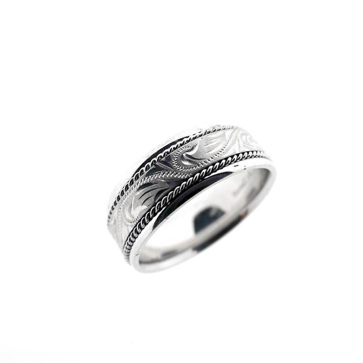 Witgouden heren ring | Novell (zirconia, solitair), Sieraden, Tassen en Uiterlijk, Ringen, Heer, Overige kleuren, 20 of groter