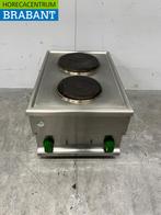 RVS 2 pits elektrisch fornuis kookplaat 40 cm 400V Horeca, Ophalen of Verzenden, Gebruikt