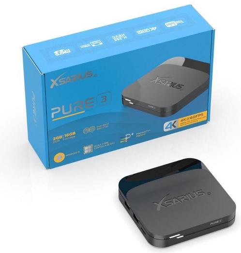 Xsarius Pure 3 UHD - 4K Android 11 Media Player, Audio, Tv en Foto, Schotelantennes, (Schotel)antenne-accessoires, Nieuw, Ophalen of Verzenden