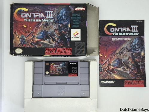 Super Nintendo / Snes - Contra III : The Alien Wars - USA, Spelcomputers en Games, Games | Nintendo Super NES, Gebruikt, Verzenden
