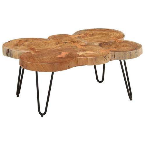 Acacia Salontafel - Topdeal! Tweedekansje 55% Korting, Huis en Inrichting, Tafels | Salontafels, 50 tot 100 cm, Rechthoekig, Nieuw