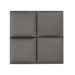 Gestoffeerde wandpanelen Carpino set van 4 fluweel 30x30 cm, Verzenden, Nieuw