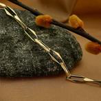 Gouden closed forever armband (Schakelarmband), Sieraden, Tassen en Uiterlijk, Armbanden, Ophalen of Verzenden, Gebruikt, Overige kleuren