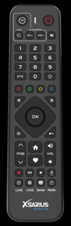 Afstandsbediening Xsarius pure 3 pure 2, Audio, Tv en Foto, Ophalen of Verzenden, Nieuw, Origineel
