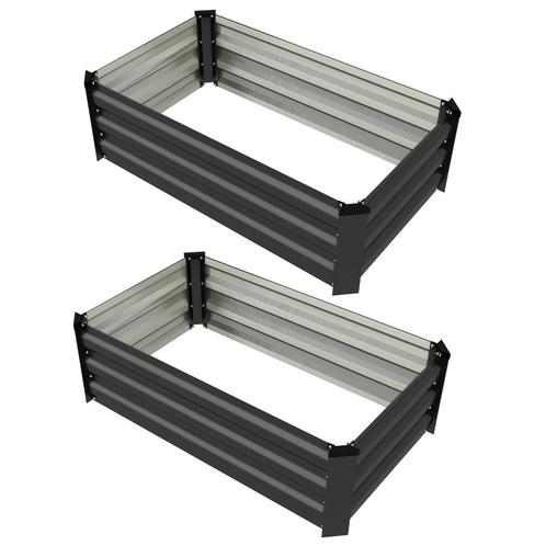 TRUUSK Verhoogd Bed 2-delige Set, Plantenbak, Bloembak, Roes, Tuin en Terras, Aarde en Mest, Verzenden