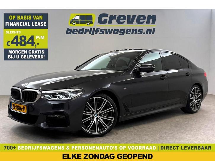 BMW 5 Serie 520i High Executive M-Sport 184PK | Pano |, Auto's, BMW, Te koop, Automaat, Financial lease, Benzine, Zilver of Grijs