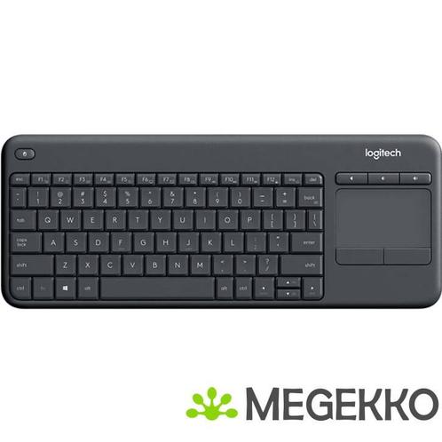 Logitech Keyboard K400 Plus Zwart Draadloos toetsenbord, Computers en Software, Toetsenborden, Nieuw, Verzenden
