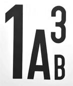 Magnetische Letters & Cijfers (per stuk) - Ferric oxide -, Verzenden