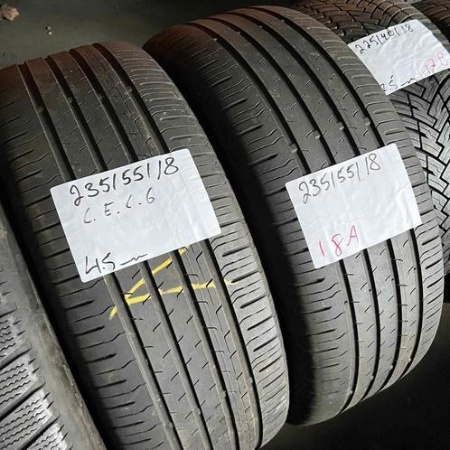 2 x Continental EcoContact 6 235-55-18 Zomerbanden 4,5mm, Auto-onderdelen, Banden en Velgen, 18 inch, Zomerbanden, 235 mm, Personenwagen