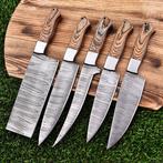 Keukenmes - Pakka hout, Handgemaakt gevouwen staal - Noord