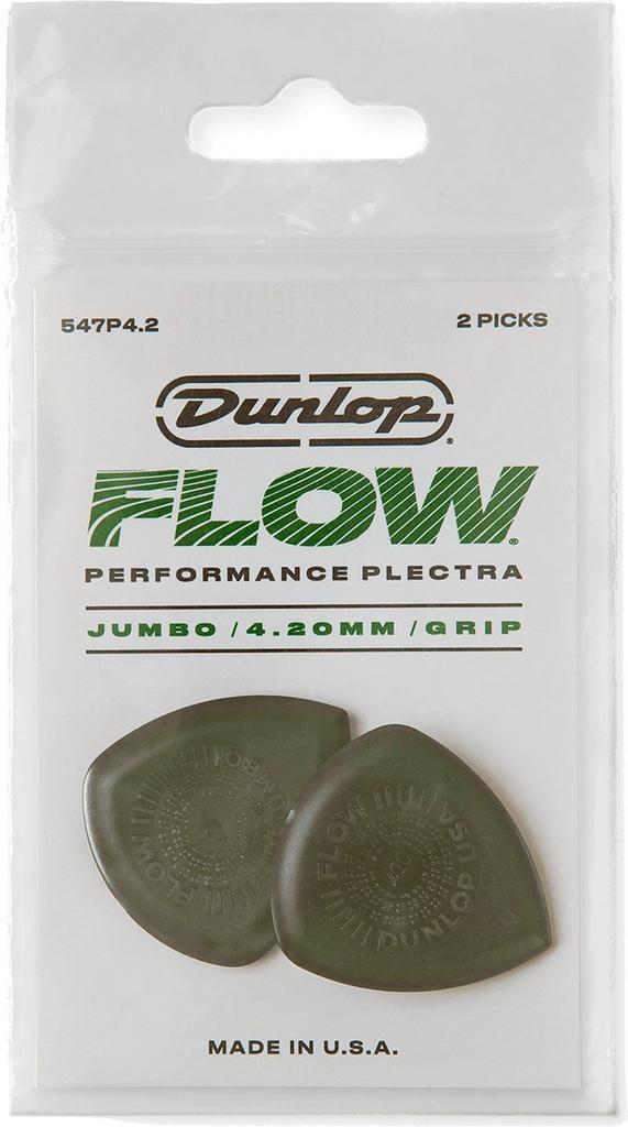 Jim Dunlop 547-420 Flow Jumbo plectrum 4.20 mm 2-pack, Muziek en Instrumenten, Instrumenten | Toebehoren, Elektrische gitaar, Nieuw